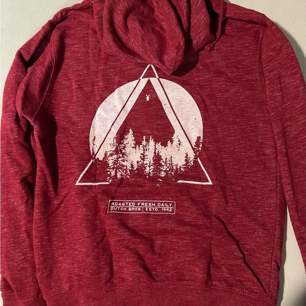 Womens rare dutch bros zip up hoodie
